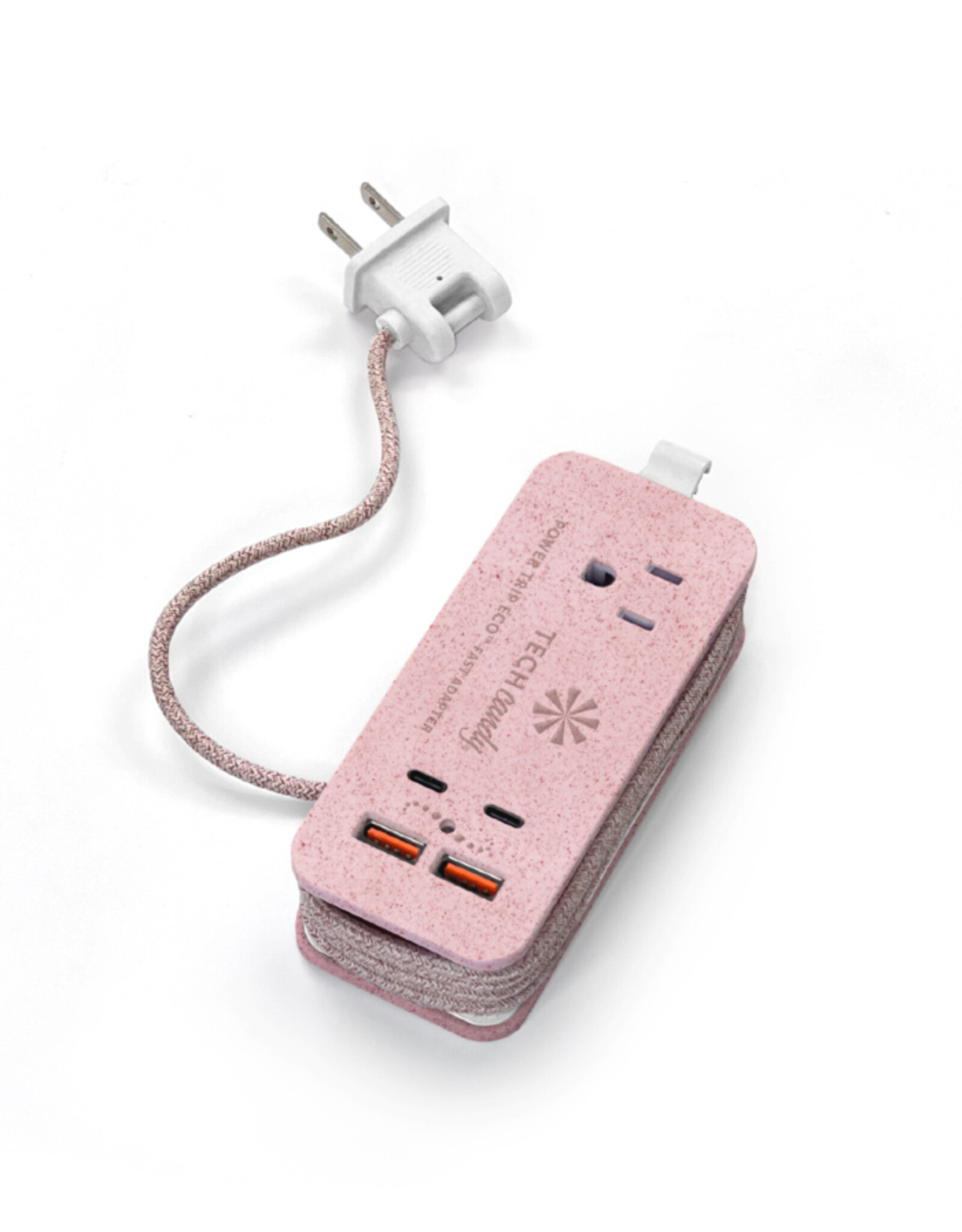 Tech Candy Power Trip Eco Travel Charging Station - Pink