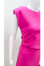 Hot Pink Ruched Dress