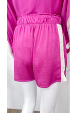 Fuchsia Contrast Shorts