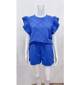 Royal Ruffle Shorts Set