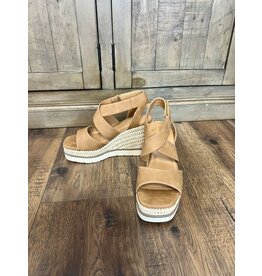 Tan Churro Wedge Sandals