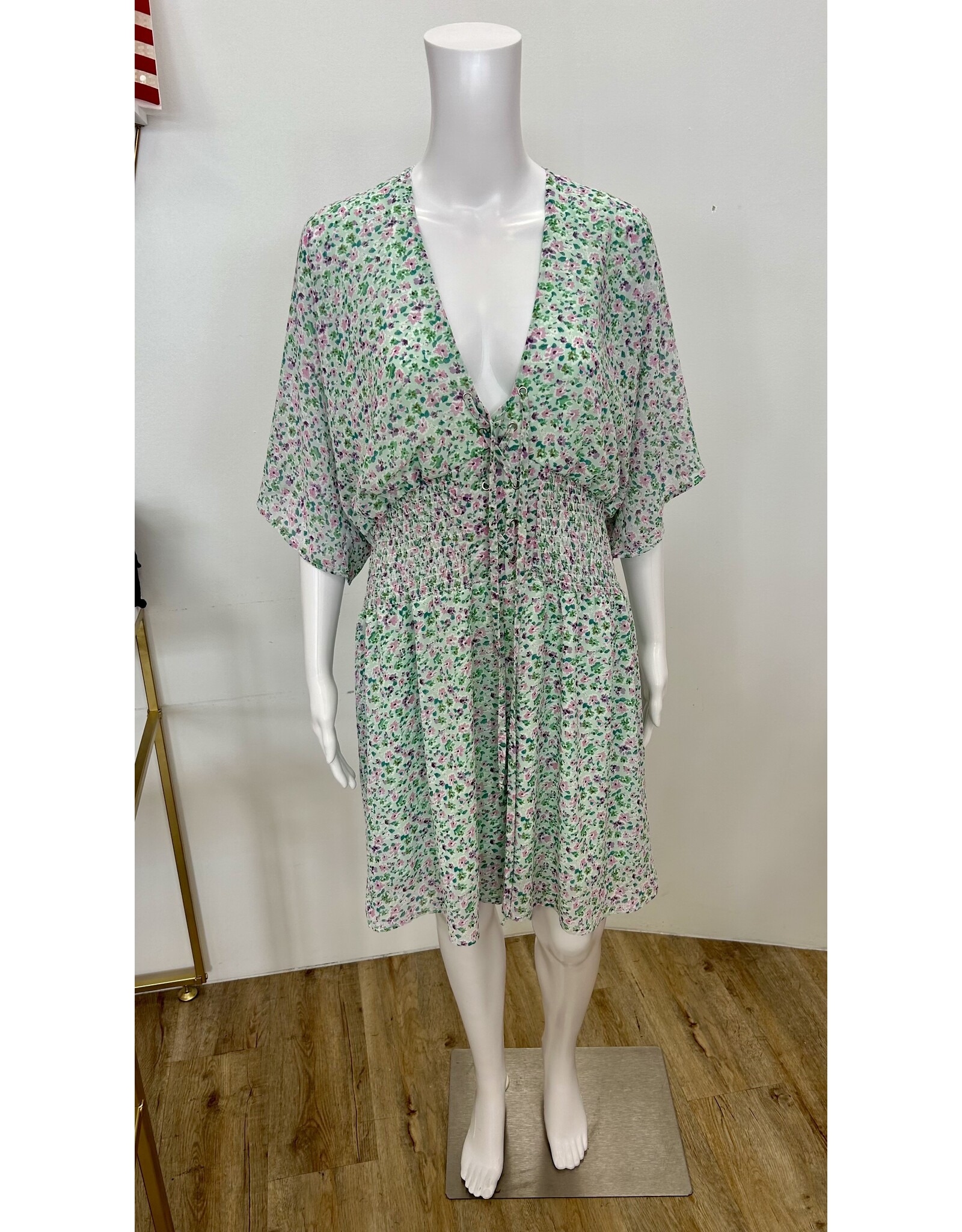 Sage Print Carmina Romper