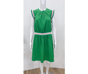 slim fit dress slacks Sunday Stroll Green Striped Dress  Shop the Mint