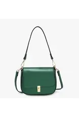 Jen & Co Grecia Metallic Crossbody Bag - Emerald