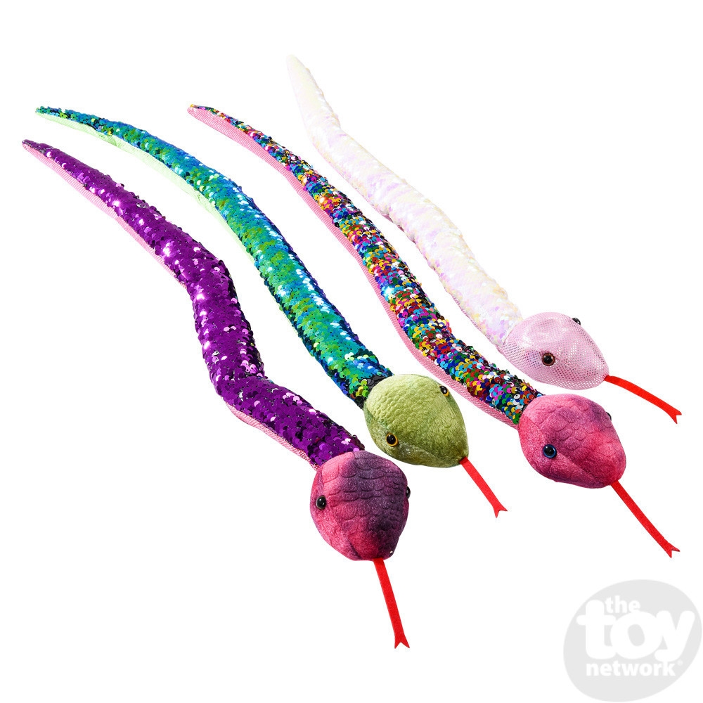 sequin snake stuffed animal