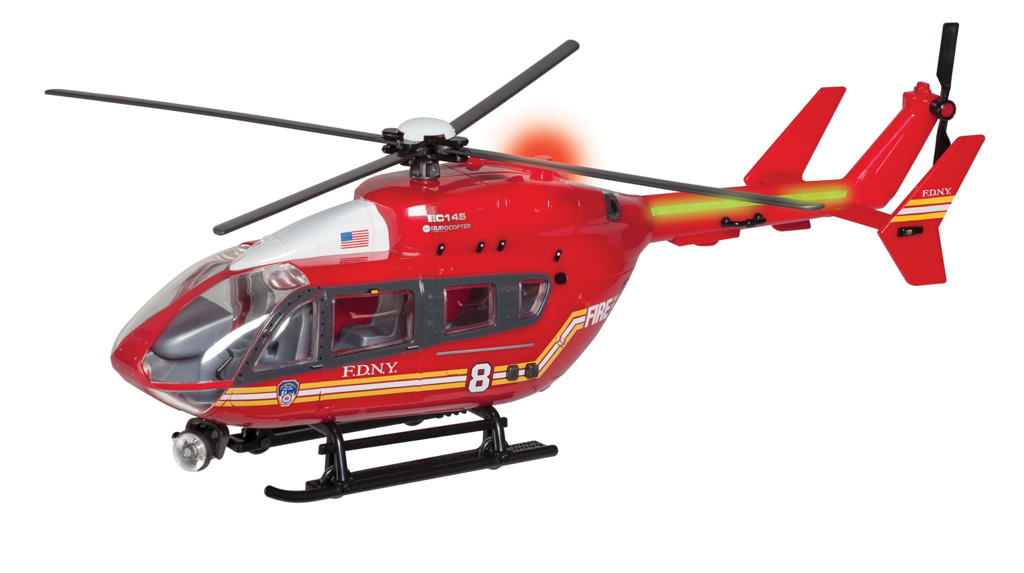 toy helicopter with lights and sounds