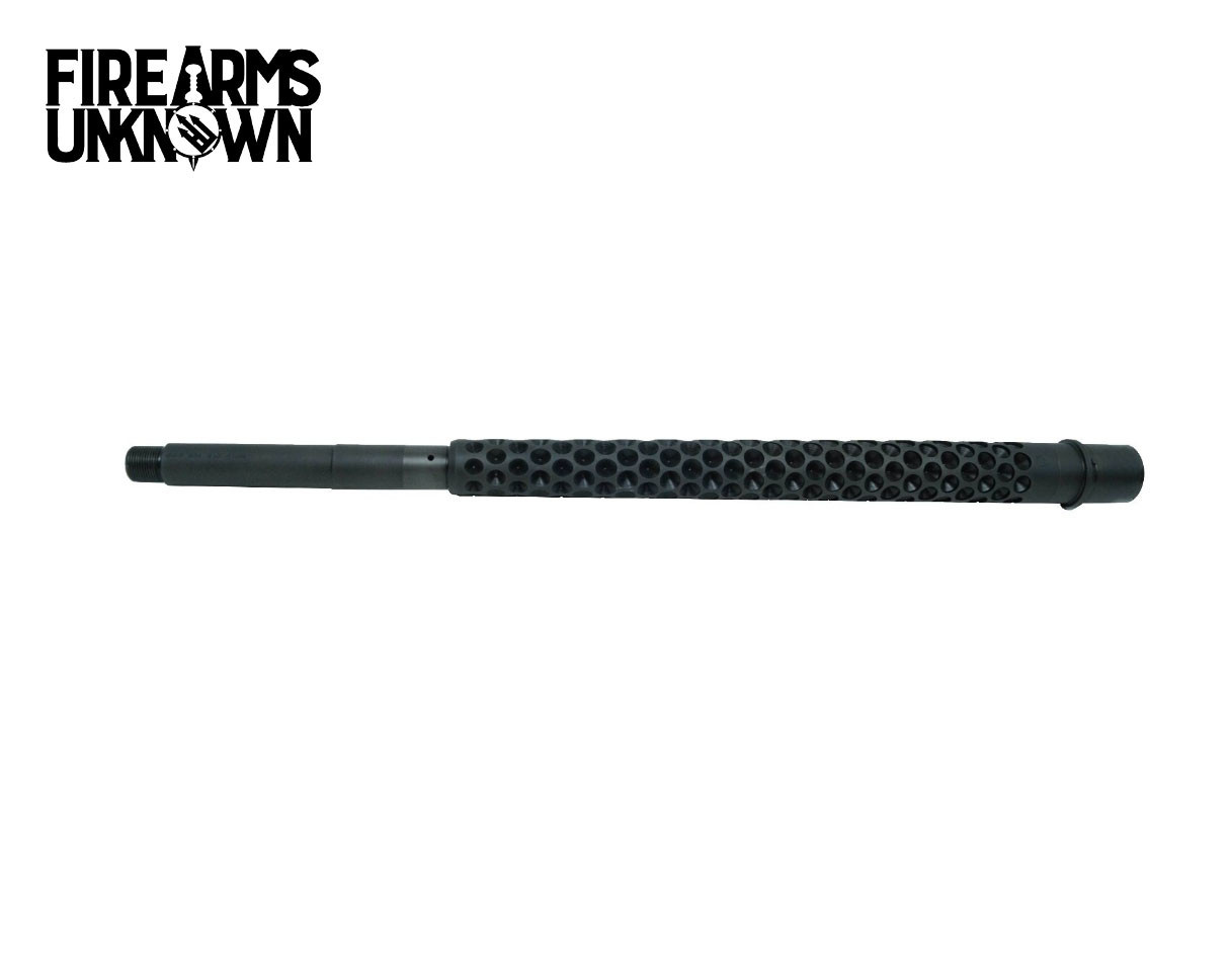 LR308 Barrel, Black Oxide 416r Stainless Dimpled, .308, Mid Length or Rifle Length, 1:10