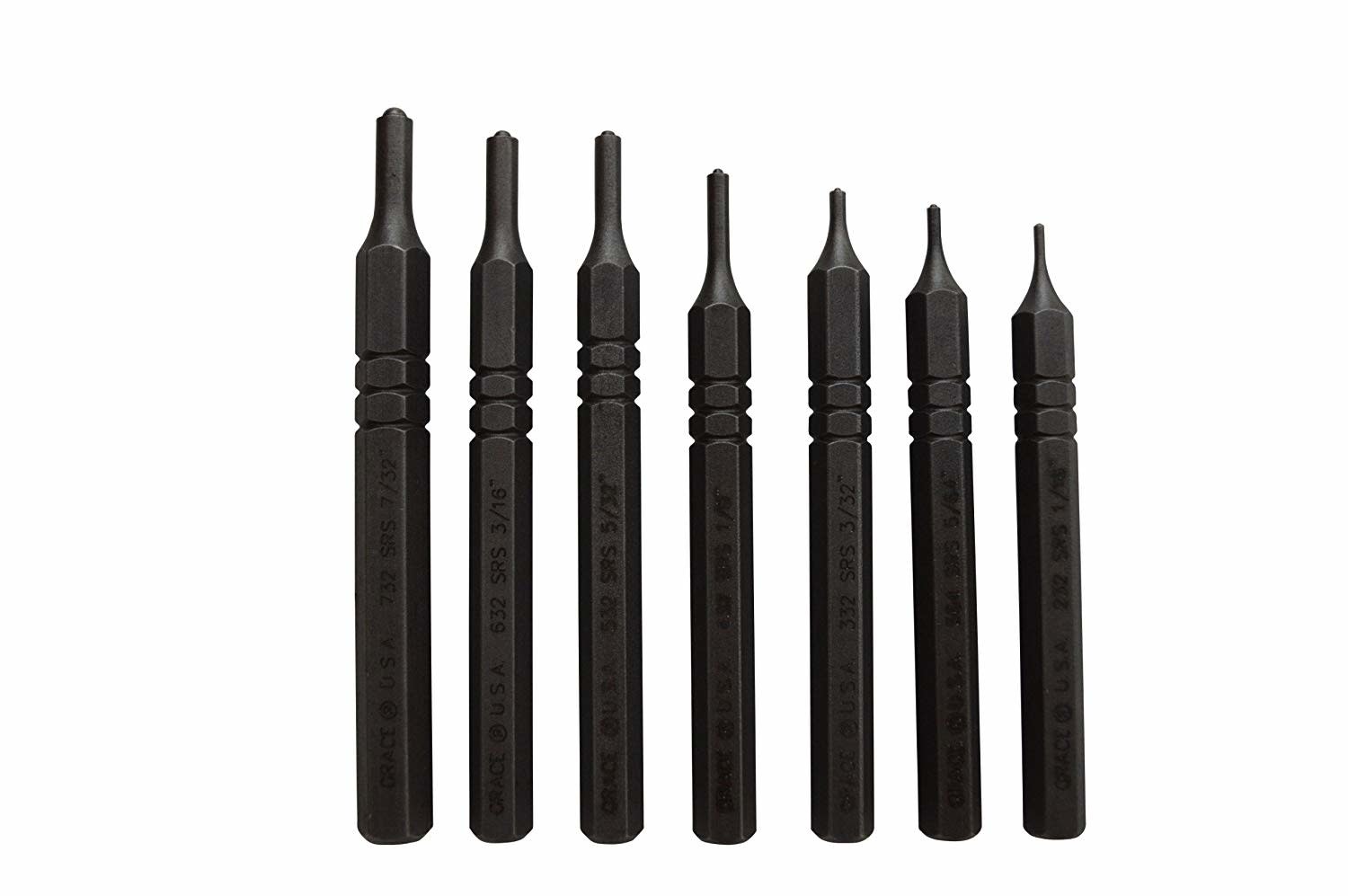 Grace 7 Piece Short Roll Pin Punch Set