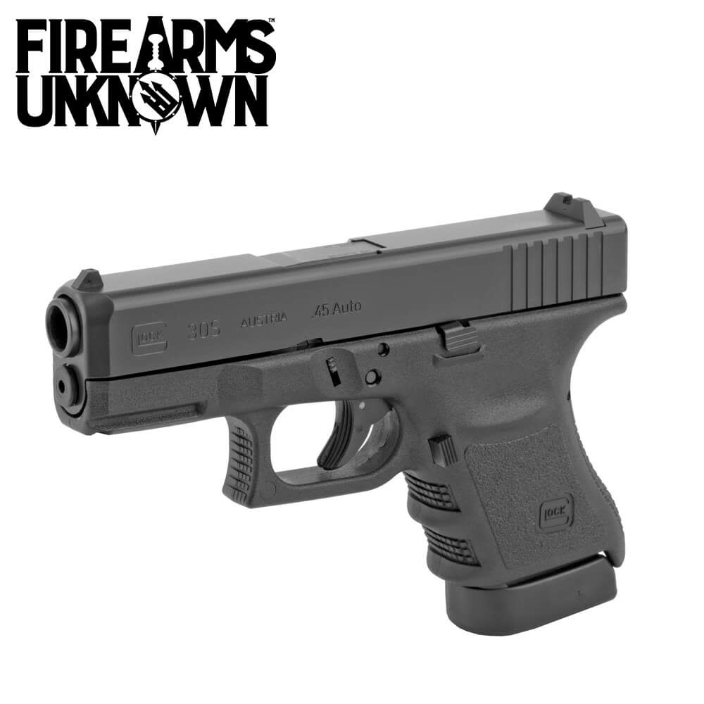 Glock G30S .45ACP 3.78: BLK/BLK (2)10RD Pistol