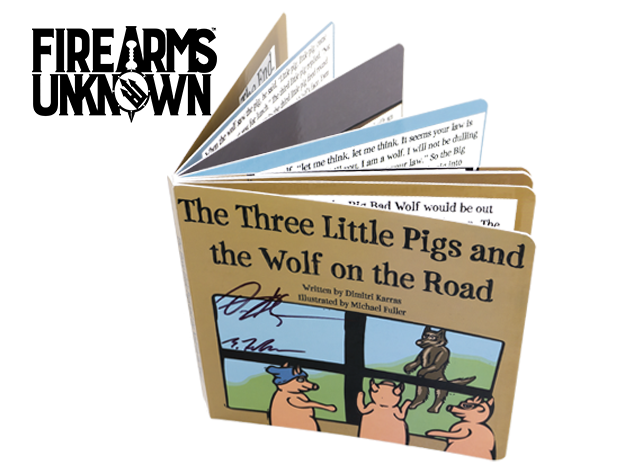 Limited Edition Signed Copy of The Three Little Pigs and the Wolf on the Road - Children's Book 1