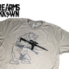 Firearms Unknown FU Bear Arms Logo T-Shirt Grey