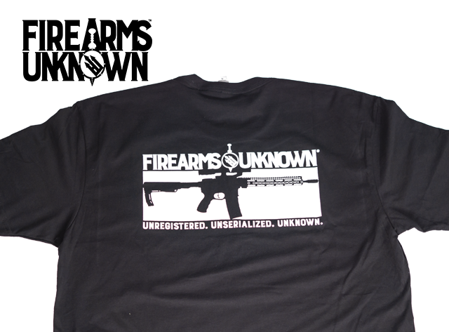 Firearms Unknown FU Rifle Billboard Logo T-Shirt Black