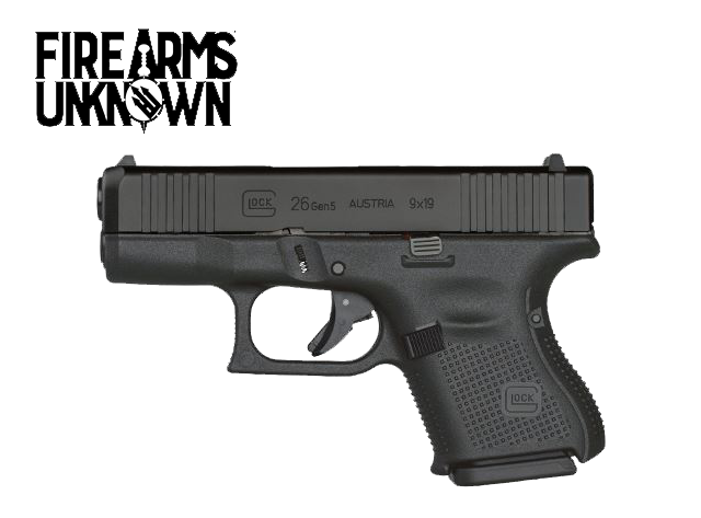 Glock G26 GEN 5 9mm, 3.43" BLK (3)10RD Pistol