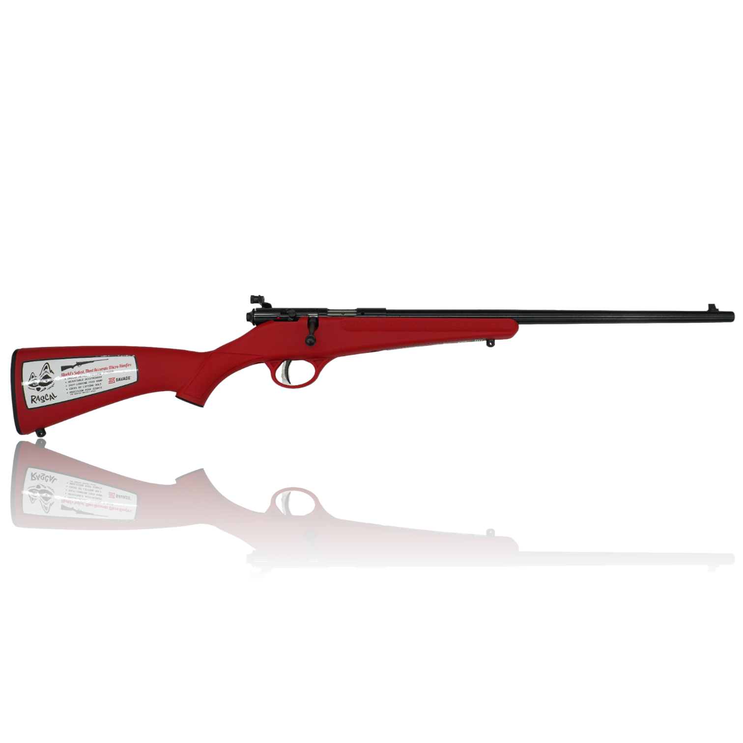 Savage, Rascal, 22LR, 16.125" Barrel, Blued Finish, Red Polymer Stock, AccuTrigger