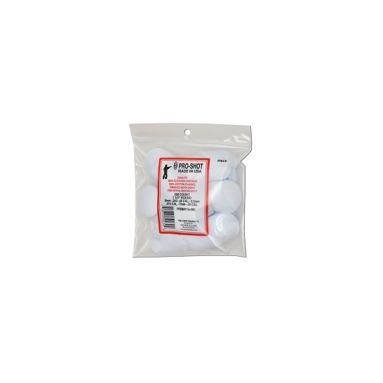 ProShot Cotton Flannel Gun Cleaning Patches 1.5" Round 6mm through .30
