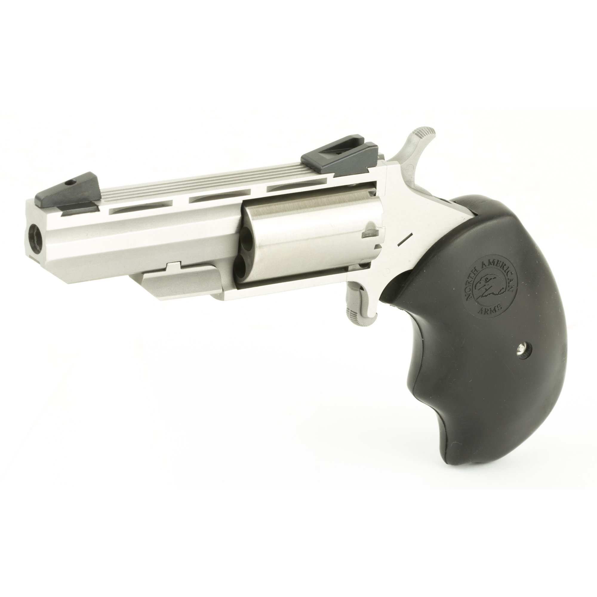 North American Arms, Black Widow 22LR 2" BLK/SS 5RD Revolver