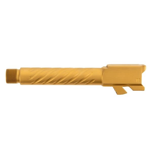 Ballistic Advantage Barrel For Glock 19 Gen 3-5 1/2x28" Threaded PVD Gold Spiral Fluted Premium Series