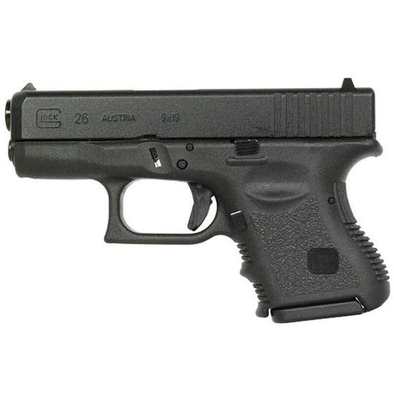 Glock G26 Gen 3 9mm 3.43" BLK (2)10 RD Pistol (CA Comp)