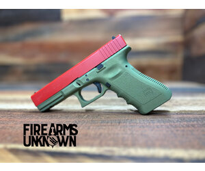 Glock 22, Gen 3, .40 S&W Two-Tone Cerakote Firehouse Red