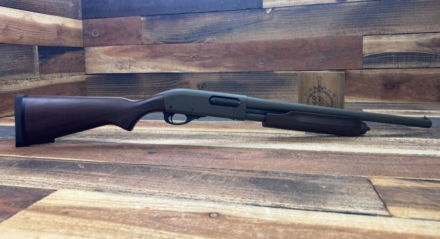 Remington, 870 Tactical, 12 Gauge, Cerakote Magpul ODG Shotgun w/ Wood Stock