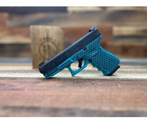 Glock 19 Gen3, Refurbished, Custom Cerakote Aztec Teal & Glacier