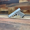 Glock 19 Gen3, Refurbished, Custom Cerakote Snow White, Laser Stipled G19 Pistol