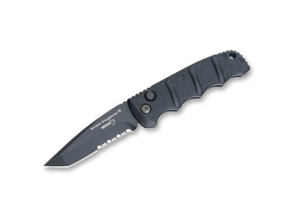 Böker Plus KALS74 Auto Blk Tanto Serrated Knife 01KALS102