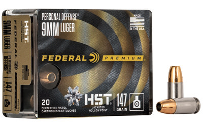 Federal Premium 9MM 147gr JHP 20rds