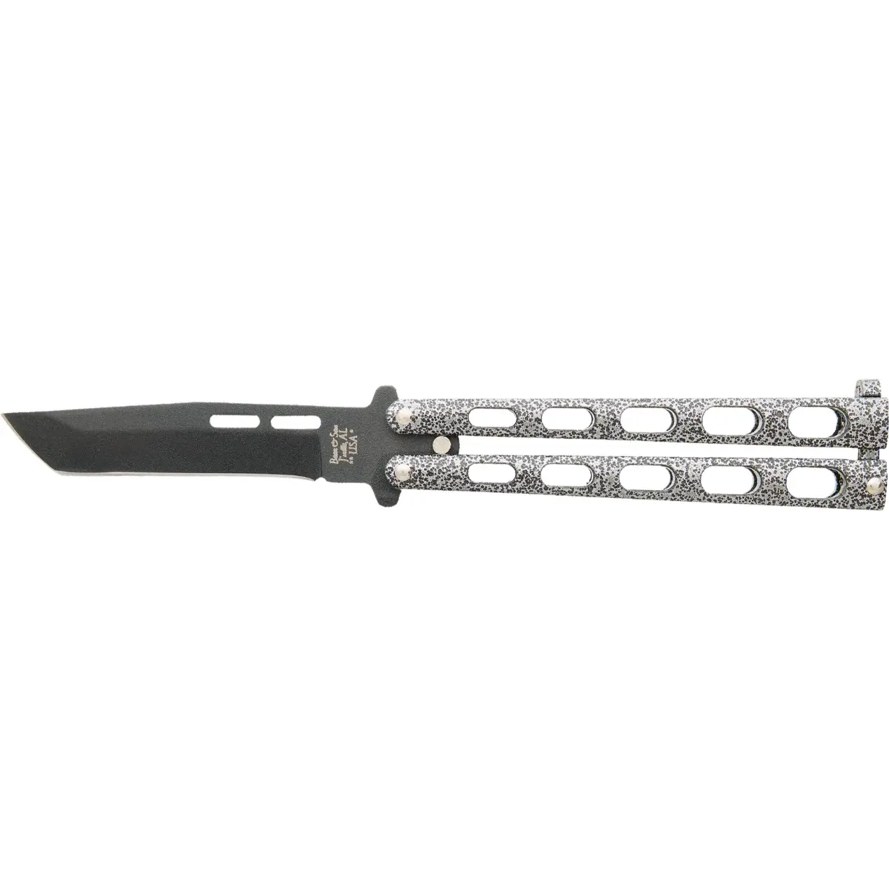 Bear & Son Silvervein Butterfly Tanto Knife