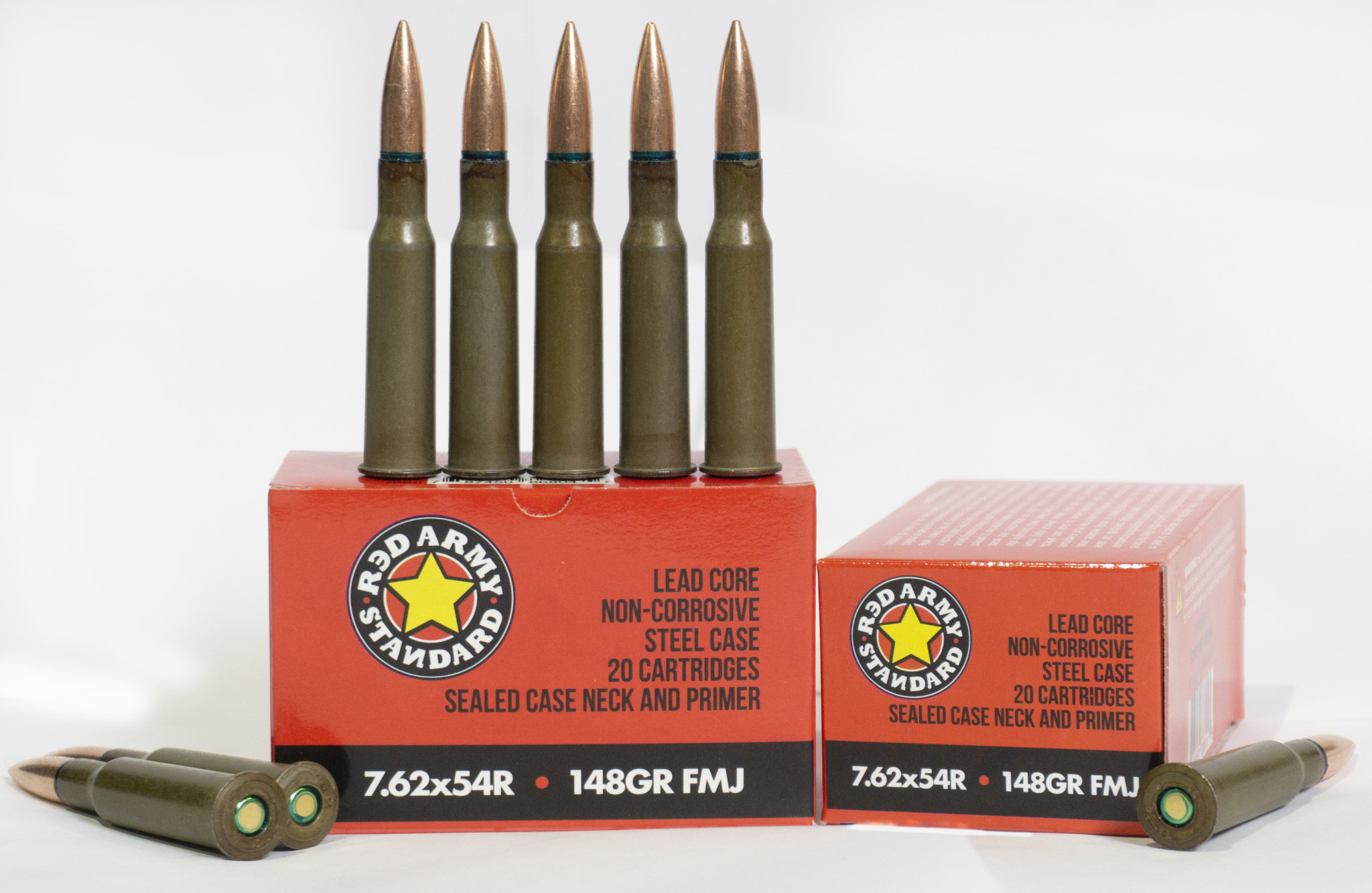 CENTURY ARMS AMMO RED ARMY STD 7.62X54R STEEL 148GR  FMJ 620RND CASE