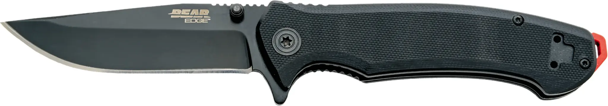 Bear & Son Bear Edge 112 3.5" Assisted Opener Black Folding Knife