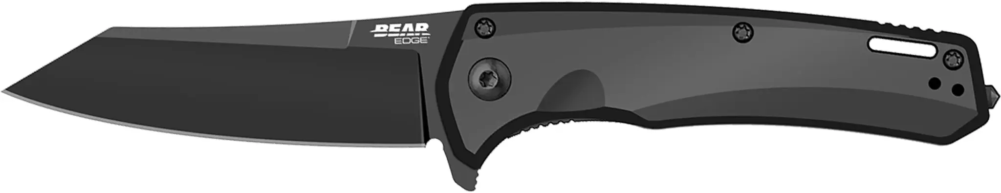 Bear Edge Sideliner Reverse Tanto 3.5" Black Flipper Knife