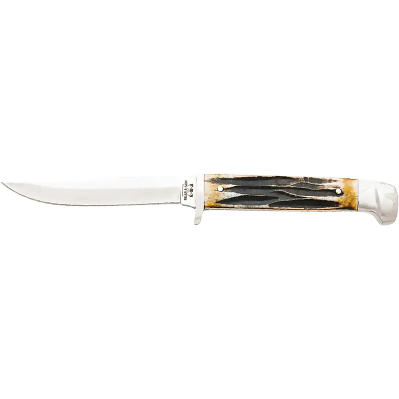 Bear & Son Hunter 3.125" Stag Bone Fixed Blade Knife