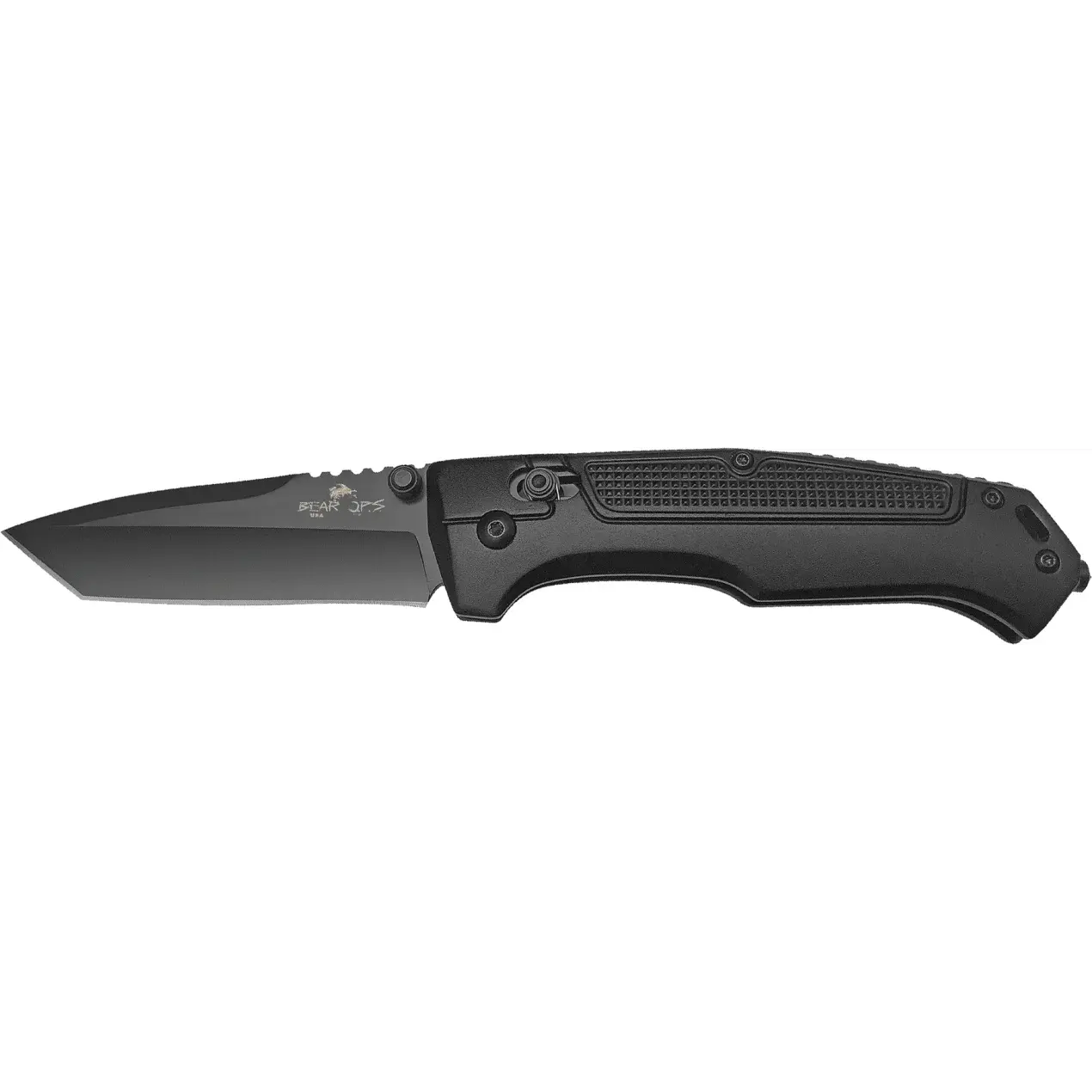 Bear Ops Rancor IV 3.25" Black Tanto Folding Knife