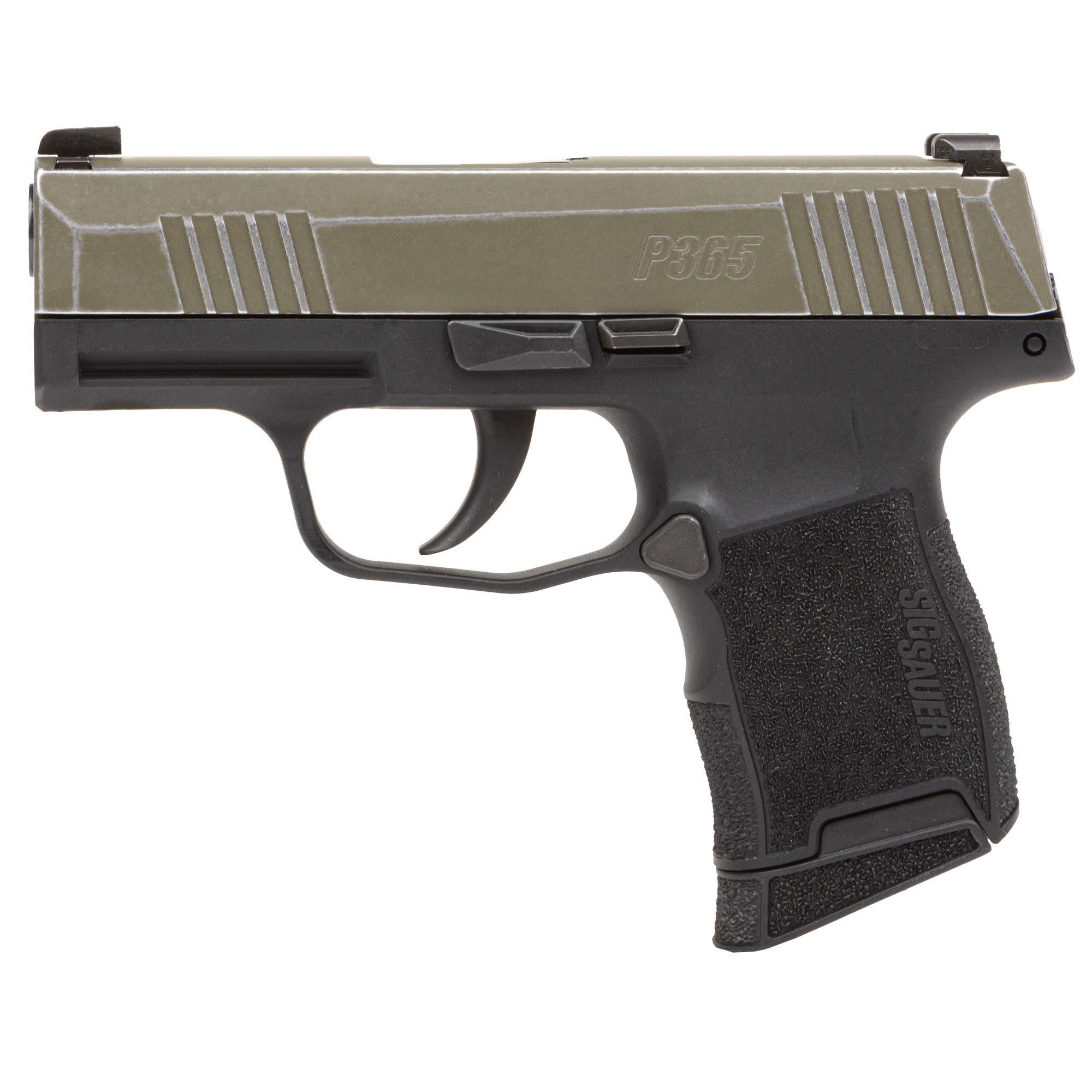 Sig Sauer P365 9mm 3.1 BLK/ ODG Distressed Slide (2) 10RD Pistol