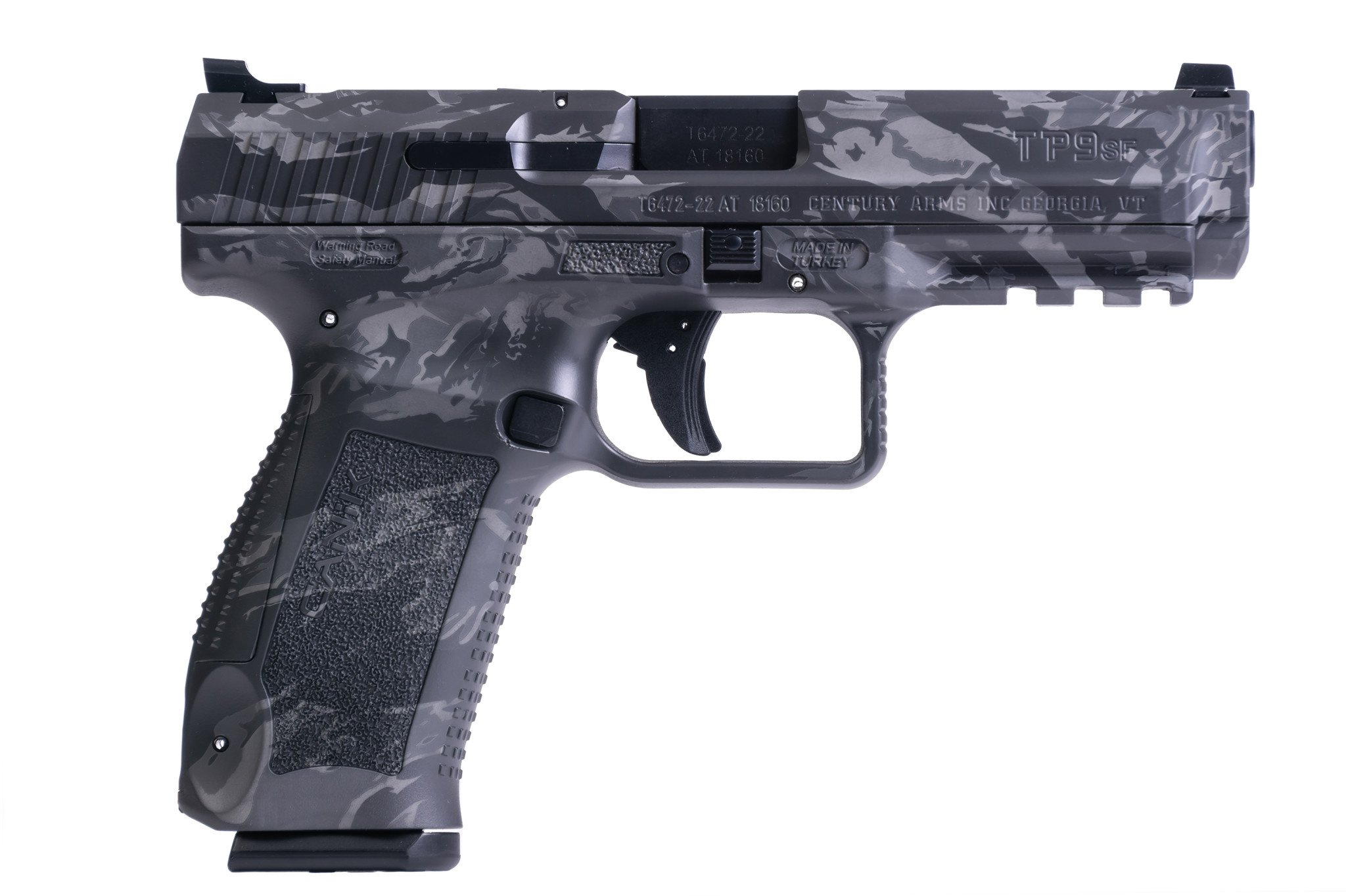 CANIK TP9SF 9MM 4.46" TIGER GRY (2)18RD Pistol