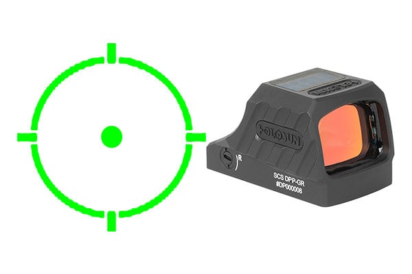 Holosun , SCS Fits Sig P320 Black, Solar Green Dot Sight Optic