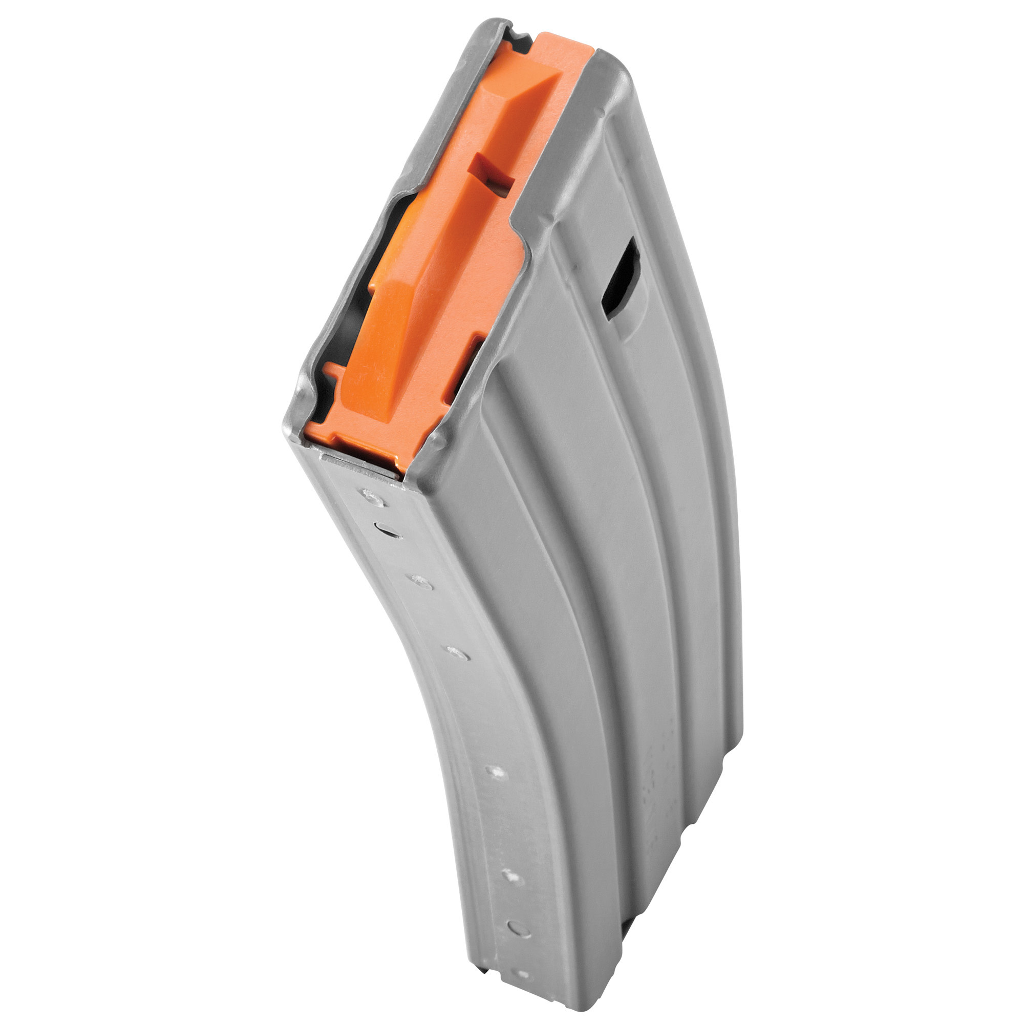 DURAMAG, 223/556NATO, 30 Rds,  AR Rifles, Orange Anti-tilt AGF Follower, Aluminum, Gray