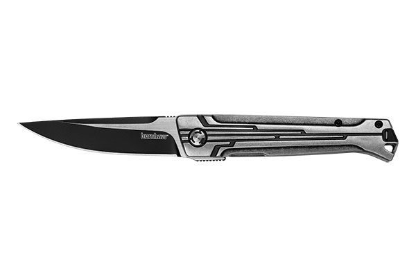 Kershaw Noventa 3.3" Black/Satin Two-Tone SS Flipper Knife