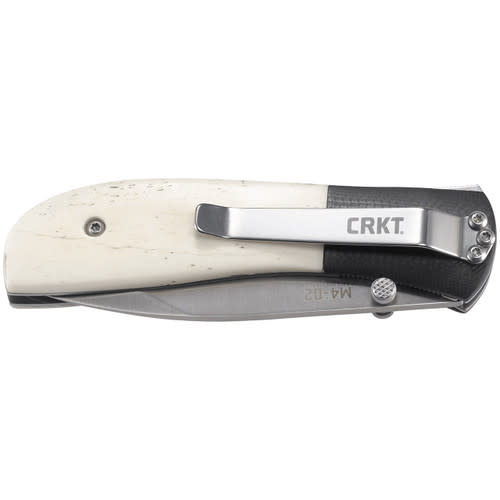 CRKT Carson M4-02 3.25" White Bone Spring Assisted Knife