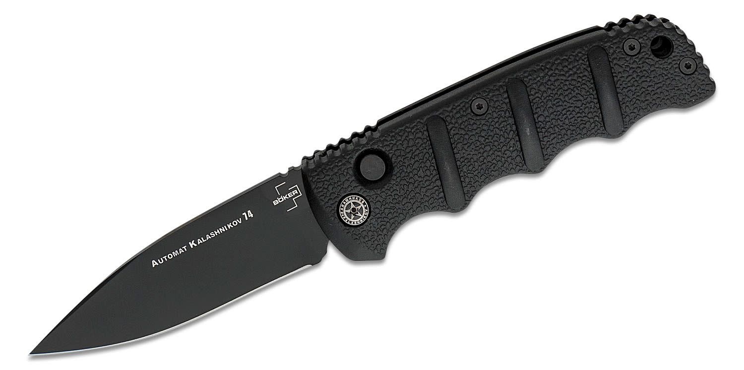 Böker Plus Kalashnikov 3.35" Auto All Black Folding Knife