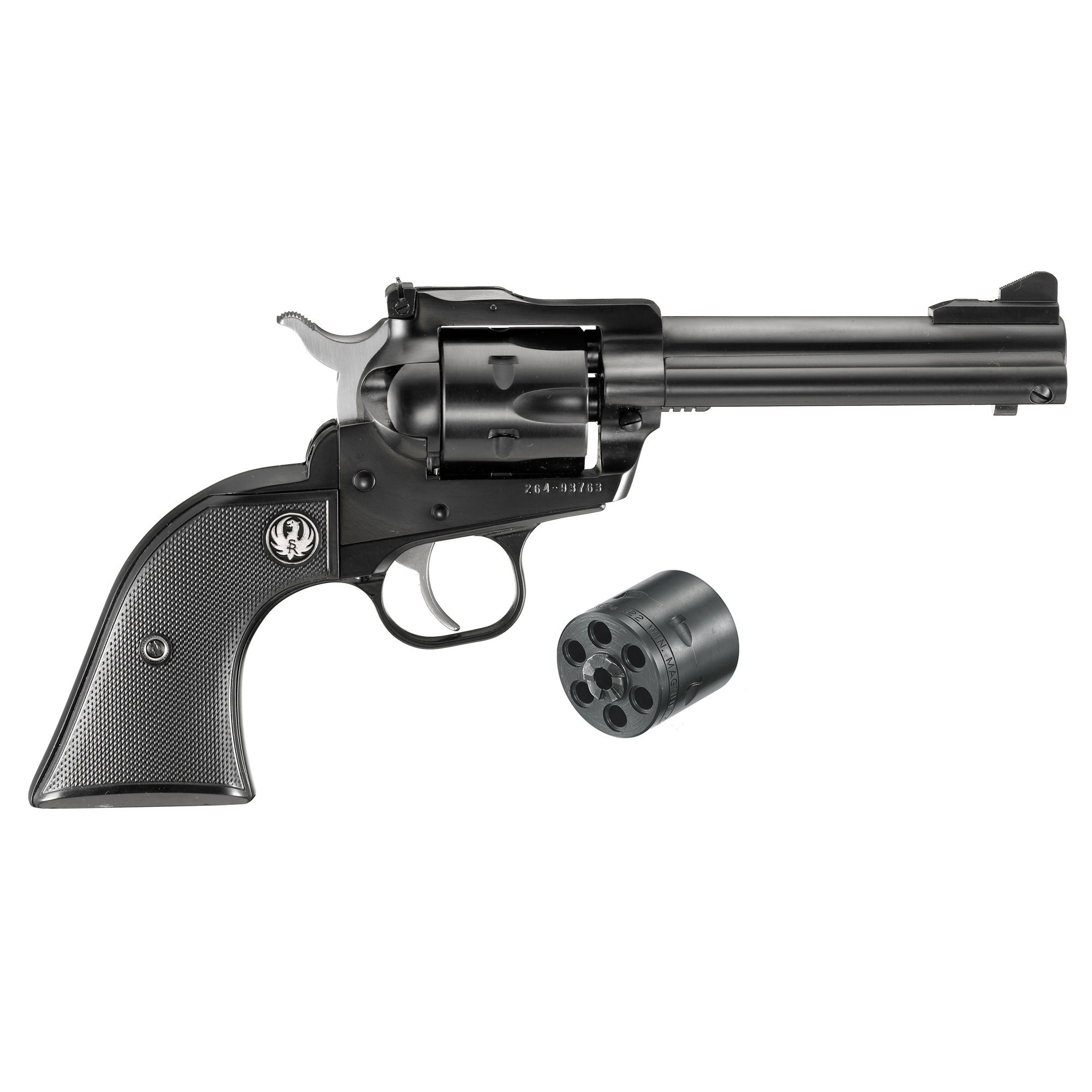 Ruger, Single-Six Convertible 22LR/22 WMR 4.6"  BLK 6 RND Revolver