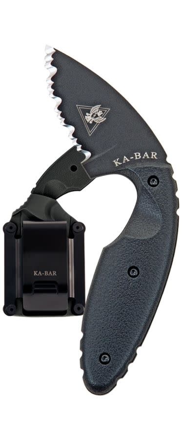 KA-BAR TDI Original 2.3" Serrated Fixed Knife (Clam Pack )