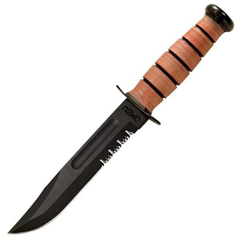 Ka-Bar USMC Fight/Utility 7" Serrated Edge Fixed Blade Knife