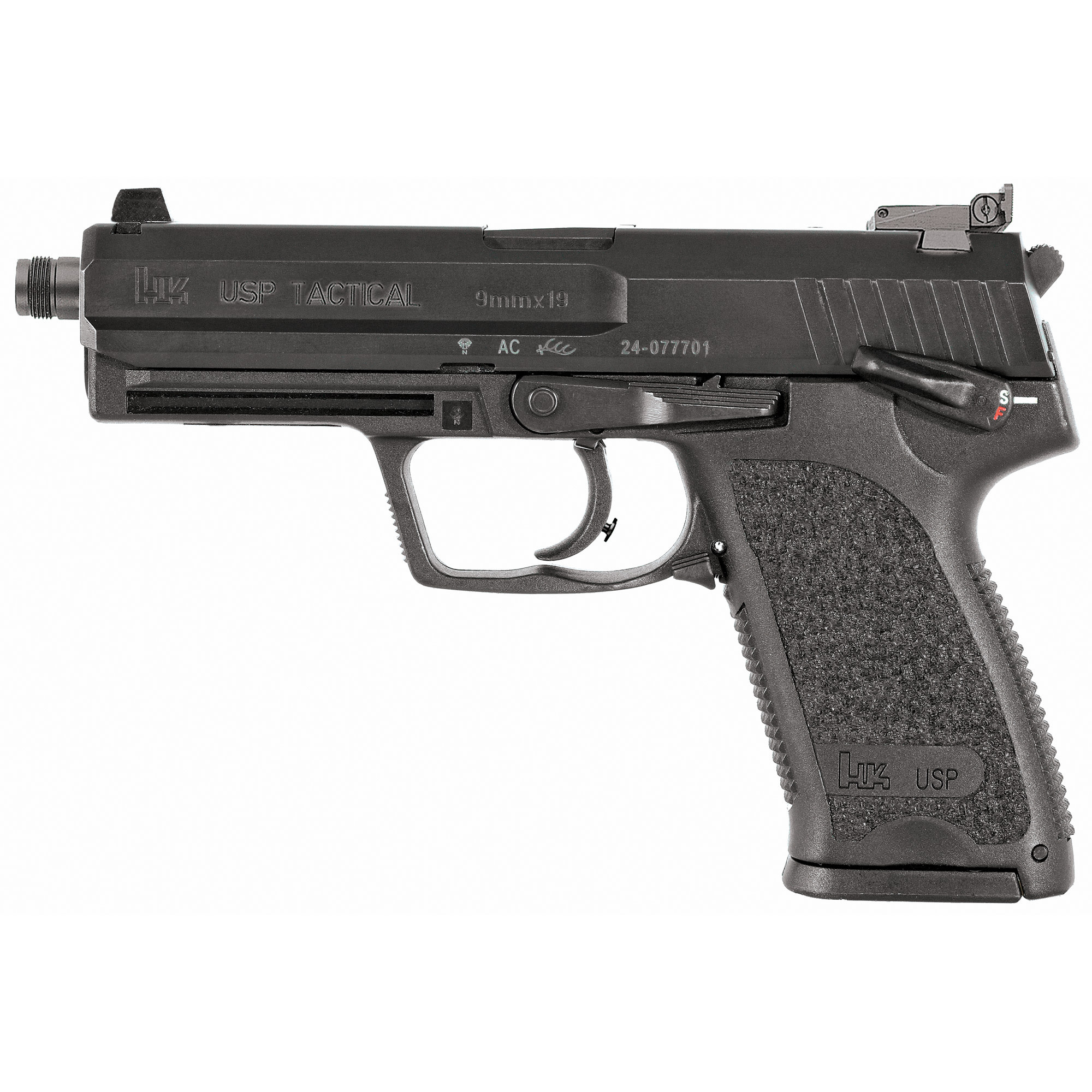 Heckler & Koch USP Tactical V1, 9mm, 4.86" (3)15RD BLK/BLK Pistol