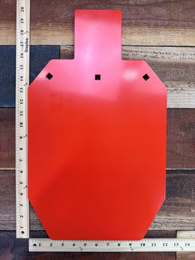 AR500 Steel Silhouette Shooting Target 20" x 12",  1/2" Thick