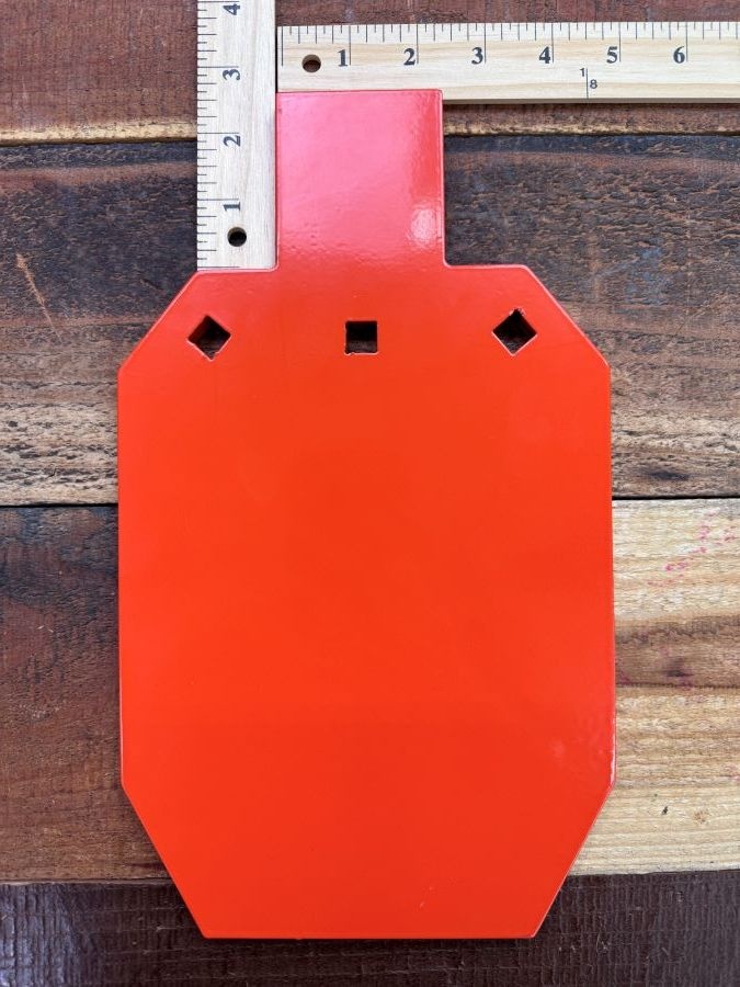 AR500 Steel Shooting Target 7" x 12" x 3/8" silhouette
