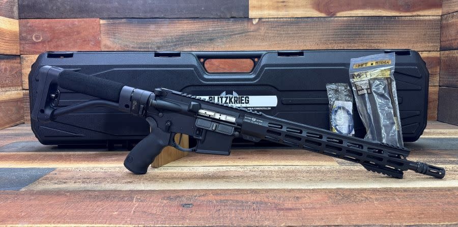 Blitzkrieg Tactical Diomedes 5.56 14.5" BLK Rifle w/ Ace Fixed Entry Skeleton Stock