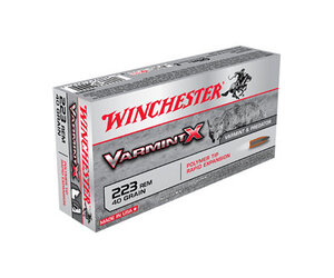 box レア Winchester 223 rem Varmint-X 40 gr 20 rnd box - Firearms Unknown