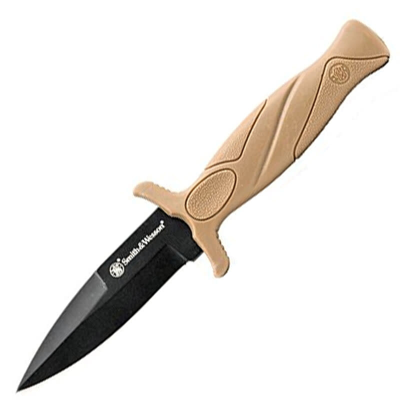 S&W FDE SPEAR POINT FIXED BLADE BOOT KNIFE